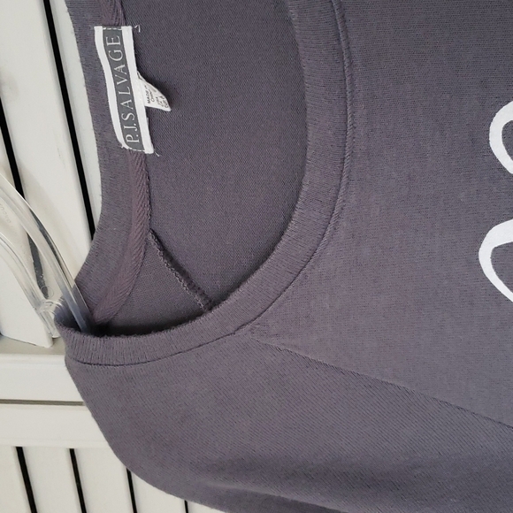 PJ Salvage Rise and Grind Sweatshirt, Grey, Sz M - Picture 5 of 12